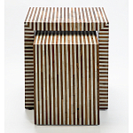 Комплект приставных столиков Stripes Set of tables Beige варинант исполнения - 2 | Loft Concept в Казани