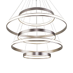 Люстра Light Ring Vertical Silver 5 колец серебро варинант исполнения - 2 | Loft Concept в Казани