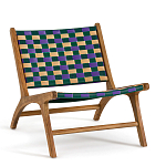 Кресло низкое из массива тика Barbados варинант исполнения - 1 | Loft Concept в Казани