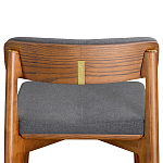 Барный стул из массива ясеня с обивкой из рогожки Elegant Ash варинант исполнения - 5 | Loft Concept в Казани