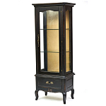 Витрина однодверная с ящиком и 3-мя полками из массива березы Vintage варинант исполнения - 2 | Loft Concept в Казани