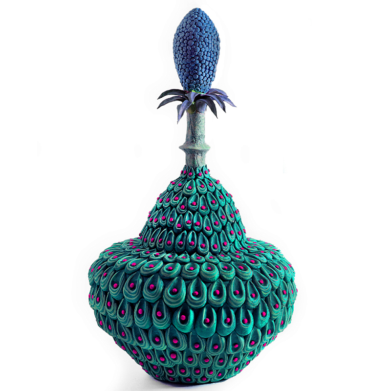 Статуэтка экзотический цветок Exotic Tropical Flower Зеленый Синий Розовый Статуэтка экзотический цветок Exotic Tropical Flower Зеленый Синий Розовый в Казани | Loft Concept