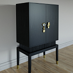 Кабинетный шкаф Elsa Dreams Black с 2-мя ящиками варинант исполнения - 1 | Loft Concept в Казани