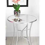 Столик приставной с круглой столешницей на серебристом основании Scenical Table варинант исполнения - 3 | Loft Concept в Казани