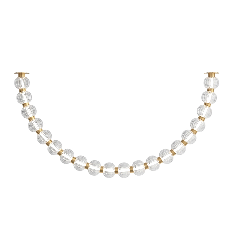 Потолочный светильник Amulet 3000К 36Вт Золотой Прозрачный в Казани | Loft Concept 