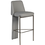 Стул барный серый с обивкой из экокожи Special Support варинант исполнения - 1 | Loft Concept в Казани