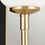  Бра с прямоугольным черным основанием и белым матовым цилиндрическим плафоном Kichler варинант исполнения - 11 | Loft Concept в Казани