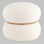 Пуф Полли S тедди белый варинант исполнения - 1 | Loft Concept в Казани