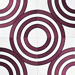 Дизайнерская плитка с узором Мишень варинант исполнения - 1 | Loft Concept в Казани