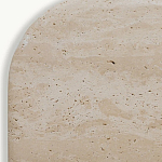 Консоль с овальной столешницей и фактурным деревянным основанием Enzo варинант исполнения - 4 | Loft Concept в Казани