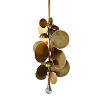 Люстра креативная из дисков цвета латунь Constellation Light and Style варинант исполнения - 1 | Loft Concept в Казани