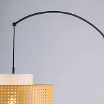 Торшер с декоративным поясом из плетеного бамбука Biuloggicu варинант исполнения - 3 | Loft Concept в Казани