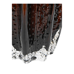 Ваза стеклянная янтарного цвета с текстурированным силуэтом Carambola варинант исполнения - 3 | Loft Concept в Казани