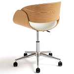 Вращающееся офисное кресло на колёсах Delwyn Chair White варинант исполнения - 3 | Loft Concept в Казани