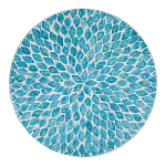 Столик с инкрустацией с перламутровым узором Flower Blue варинант исполнения - 2 | Loft Concept в Казани