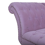 Кушетка фиолетовая с мягкой обивкой из велюра Michael Couch варинант исполнения - 3 | Loft Concept в Казани