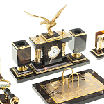 Настольный письменный набор из яшмы и долерита в подарочной упаковке Manager Organizer варинант исполнения - 2 | Loft Concept в Казани