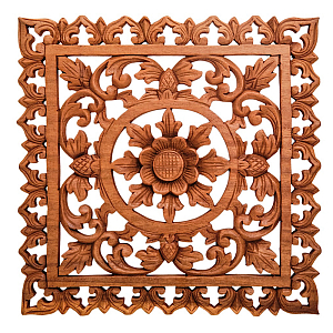 Панно из дерева квадратное Panel With Trees