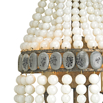 Бра каплевидной формы декорированная нитями стеклянных бусин молочного цвета Bead threads варинант исполнения - 1 | Loft Concept в Казани