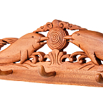 Панно-вешалка из дерева дельфины Panel With Animals варинант исполнения - 2 | Loft Concept в Казани