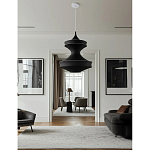 Подвесной вязаный черный светильник «Моника» варинант исполнения - 2 | Loft Concept в Казани