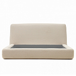 Кровать со съемным бежевым чехлом из ткани букле White Boucle Collection варинант исполнения - 3 | Loft Concept в Казани