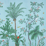 Обои ручная роспись Amazonia Duck Egg варинант исполнения - 2 | Loft Concept в Казани