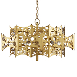 Люстра фигурная золотого цвета Corrugated Panels варинант исполнения - 4 | Loft Concept в Казани