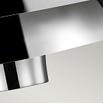 Подвесной светильник с широким многоярусным металлическим плафоном цвета никель в современном стиле Feiss варинант исполнения - 5 | Loft Concept в Казани