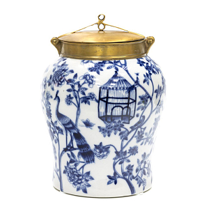 Ваза Blue and Bronze Cover Vase small