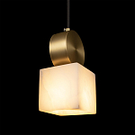 Подвесной светильник с квадратным мраморным плафоном Marble square варинант исполнения - 6 | Loft Concept в Казани