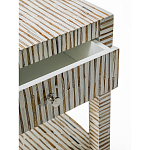 Тумбочка прикроватная Vancouver Bone Inlay Bedside Beige варинант исполнения - 2 | Loft Concept в Казани
