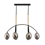 Люстра с серыми стеклянными плафонами Inscription варинант исполнения - 1 | Loft Concept в Казани