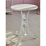 Столик белый кованный в прованском стиле Vaucluse варинант исполнения - 5 | Loft Concept в Казани