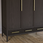 Большой Шкаф Primo Темный орех с 3 дверьми и 3 выдвижными ящиками варинант исполнения - 3 | Loft Concept в Казани