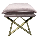 Пуф велюровый на металлическом основании Meekness варинант исполнения - 1 | Loft Concept в Казани