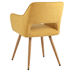 Стул в рогожке желтого цвета NEASAN STOOL варинант исполнения - 4 | Loft Concept в Казани