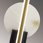 Бра с круглым плафоном из алебастра и бронзовой декоративной стрекозой 45 Alaris  варинант исполнения - 6 | Loft Concept в Казани