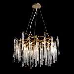 Люстра на подвесе с каркасом из металла и прозрачными подвесками из стекла Droplet Chandelier варинант исполнения - 2 | Loft Concept в Казани