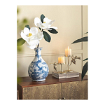 Ваза с мотивами цветущего сада с попугаями Blue Vase Inspired by Nature варинант исполнения - 4 | Loft Concept в Казани