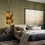 Люстра креативная из дисков цвета латунь Constellation Light and Style варинант исполнения - 3 | Loft Concept в Казани