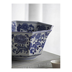 Чаша белая с синим цветочным узором Chino Dishes варинант исполнения - 5 | Loft Concept в Казани