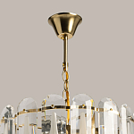 Люстра многоярусная с овальными прозрачными подвесками 36 см Harmonica варинант исполнения - 11 | Loft Concept в Казани