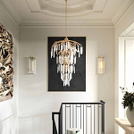 Бра настенное высокое из стеклянных трубочек Gladia варинант исполнения - 3 | Loft Concept в Казани