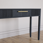 Элегантная Консоль Primo с выдвижным ящиком Черный дуб варинант исполнения - 3 | Loft Concept в Казани