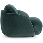 Полукруглое мягкое кресло Halle Green Armchair варинант исполнения - 4 | Loft Concept в Казани