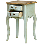 Прикроватная тумба из массива березы светло-бирюзовая Montmartre Provence Bedside Table варинант исполнения - 4 | Loft Concept в Казани