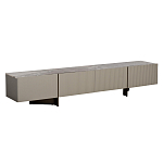 Тумба под телевизор серая с мраморной столешницей Uniqueness Marble варинант исполнения - 1 | Loft Concept в Казани