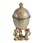 Шкатулка на величественных львах из фарфора с бронзовыми элементами Eden Garden варинант исполнения - 4 | Loft Concept в Казани