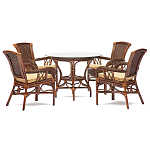 Комплект обеденный из ротанга Eloise варинант исполнения - 1 | Loft Concept в Казани